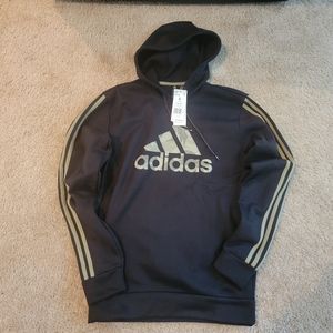Adidas Men Black Hoodie w/Logo in Camouflage.